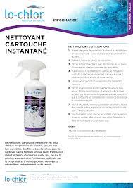 Nettoyant cartouche instantané