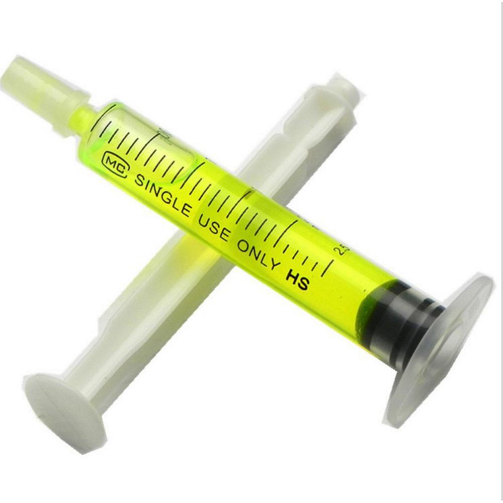 Seringue colorant détection fuite