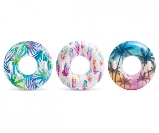 [STB-6307628263] Intex Bouée transparente D97 3 coloris