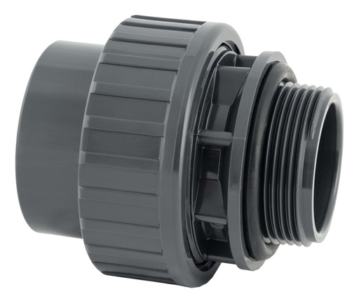 [FL-PV51250] Raccord union D50 M à visser/F à coller 1"1/2 joint torique