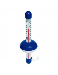 Grand thermomètre flottant bleu